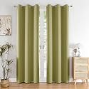 HOMEMONDE 100% True Blackout Curtains 6 Feet Long Set of 4 - Light Blocking Window Curtain, Room Privacy and Thermal Insulation Drapes with Eyelets - (72L x 46W Inch, Blue)