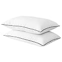 HOMEMONDE Microfiber Pillows Pack Of 2 Super Soft Sleeping Bed Pillow Comfy, Set Of 2 Pieces, 16 X 24 Inches, White