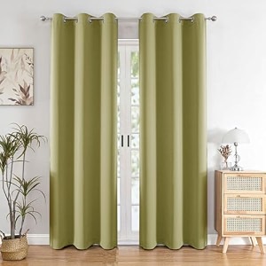 homemonde premium blackout curtain customize pack of 1 - heavy polyester true room darkening thick curtains room privacy and thermal insulation - beige