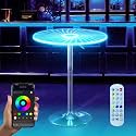 HOMEMORE Bar Tables Bar Lighted Tables Interactive Lighted Tables Game Table Suitable for Indoor/Outdoor Bar, Cafe, Bistro, Dining