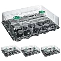 homenote 4 Pack 20 Cell Seed Starting Trays with 4 Vented Humidity Domes