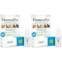 HomeoPet Cough, Natural Cough Supplement for Dogs, Cats, and Other Pets, Safe and Gentle Cough Medicine, 15 Milliliters- Pack of 2