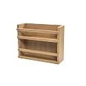 HomeRoots 478231 13.13 in. Wall Mounted Wood Spice Rack