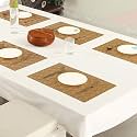 Homerz Premium Table Placemat Set of 6, Waterproof, Heatproof, Easy to Clean and Gives Royal Look to Dining Table (4d)