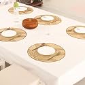 Homerz Premium Table Placemat Set of 6, Waterproof, Heatproof, Easy to Clean and Gives Royal Look to Dining Table (shishakali)