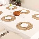 Homerz Premium Table Placemat Set of 6, Waterproof, Heatproof, Easy to Clean and Gives Royal Look to Dining Table (Art)
