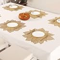 Homerz Premium Table Placemat Set of 6, Waterproof, Heatproof, Easy to Clean and Gives Royal Look to Dining Table (Rangoli)