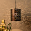 Homesake Antique Filgree Hanging Moroccan Ceiling Lamp, Antique Copper Finish Pendant Light Turkish Arabic Fancy Light Pendant Lamp Ceiling Lamp