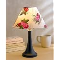 Homesake Black Cone Crystal Metal Table Lamp