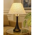 Homesake Black Cone Crystal Metal Table Lamp