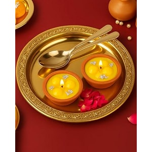 homesake premium rasmalai candle hand poured indian home decor sweets candles diwali gift pack terracota scented decoration candle light 100 paraffin wax set of 2