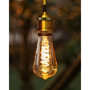 homesake st64 pear shape edison filament bulb squirrel cage antique edison e27 tungsten bulb 1 piece