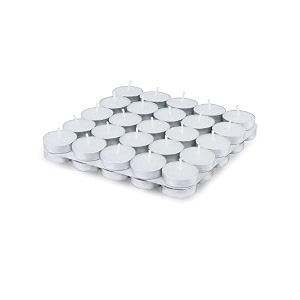 homesake tea light candles pack of 50 unscented long burning smokeless white wax candles for diwali decoration home dcor candle holders spa meditation amp romantic lighting