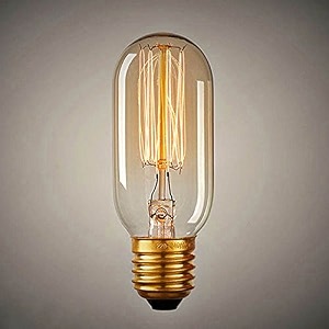 homesake t45 led filament bulb 4w warm white vintage tube bulb for home dcor pendant lights wall lamps amp e27 holder fixtures  360 beam led light bulb
