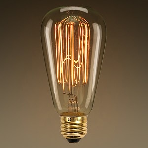 homesake st64 pear shape edison filament bulb squirrel cage antique edison e27 tungsten bulb 1 piece