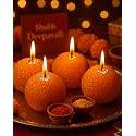 Homesake® Premium Scented Candles in Glass, Small 2.5 Inch Wax Colored Votive with Fragrance, 11 Hours Burning, Lavender, Festive Décor, Diwali Decoration for Home,Return Gifts for Pooja