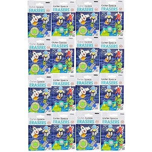 homesoul 3d fancy amp stylish colorful erasers for children different designs amp mixeraser set for return gift brithday partyschool prize astronaut amp space pack of 16