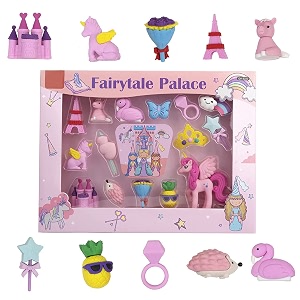 homesoul cute amp colorful fairytale palace erasers kit for childrenmulticolor colour mixed eraser set for return giftbirthday giftsschool prize15 erasers in the set e8222
