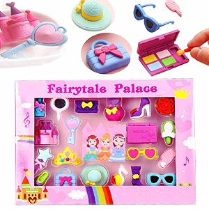 homesoul cute amp colorful fairytale palace erasers kit for children mixed design and colour eraser set for return giftbirthday giftsschool prize15 erasers in the set 8220