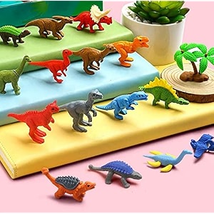 homesoul fancy amp stylish colorful dinosaur erasers for children mixed designs set for return gift brithday partyschool prize dinosaur palace-8220