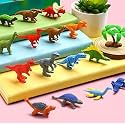 Homesoul Fancy &amp; Stylish Colorful Dinosaur Erasers for Children Mixed Designs, Set for Return Gift, Brithday Party,School Prize, Dinosaur Palace-8220