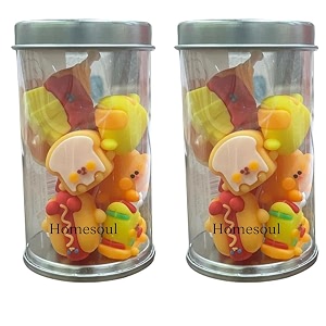 homesoul fancy amp stylish colorful erasers for children mixeraser set for return gift brithday partyschool prize fast food eraser pack of 2