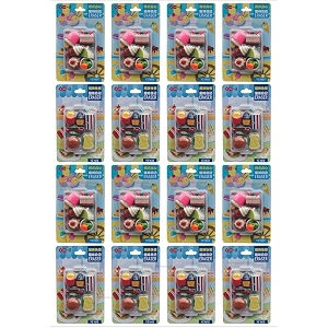 homesoul fancy amp stylish colorful erasers for children different designs amp mixeraser set for return gift birthday partyschool prize  fancy amp stylish colorful food shape amp dessert set 1801-1612 pack of 16