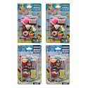 Homesoul Fancy &amp; Stylish Colorful Erasers for Children Different Designs &amp; Mix,Eraser Set for Return Gift, Birthday Party,School Prize , Fancy &amp; Stylish Colorful Food Shape &amp; Dessert set 1801-1612 (Pack of 4)