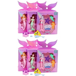 homesoul mermaid eraser set for kids different shapes mermaid erasers set for return giftbrithday partyamp school prize pack of 6 -mermaid eraser 8216