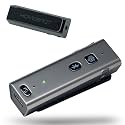BA358 Wireless Bluetooth 5.3 Receiver with Auracast, 3.5mm Jack, aptX Adaptive & HD, 25+ Hour Battery, CVC Mic, Clip-On Design