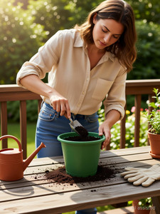 homestic by kuber industries plastic plantersgamlaflower pots for garden8x6pack of 10 green plant container set