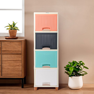 HOMESTIC Plastic Free Standing Chest of Drawers