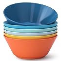 Homestockplus 50 Oz Wheat Straw Bowls Set of 6 - Unbreakable, Stackable & Microwave Safe, Multicolor Large Cereal Bowls for Oatmeal, Soup, Ramen, Salad, Popcorn, etc. Safe for Kids & Family