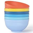 Homestockplus [Set of 6] Unbreakable Large Cereal Bowls,34 Oz Ramen Bowls BPA-Free Eco-Friendly Bowl Set for Cereal, Salad, Soup, Ramen,Oatmeal Apply to Kitchen, Dishwasher &amp; Microwave Safe