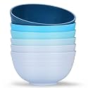 Homestockplus 【Set of 6】 Unbreakable Soup Bowls, 34 Ounces Big Bowls Microwave and Dishwasher Safe BPA-Free Bowl for Cereal, Salad, Soup, Ramen,Oatmeal Apply to Kitchen, Dishwasher & Microwave Safe