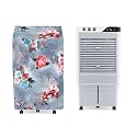 HomeStore-YEP Water Resistant Air Cooler Cover for Bajaj Neo 90 Litre Desert Cooler | Dust &amp; Splash Protection | Perfect Fit Size 69 x 52 x 119 cm | Blue Flower Design