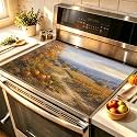 HOMETITUTE Autumn Farm Stove Cover 28x20 Diatomite Heat Resistant Mat