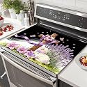 HOMETITUTE Easter Stove Top Cover 28x20 Cross Lamb Lily Heat Resistant