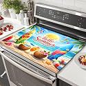 HOMETITUTE Hello Summer Stove Top Cover 28x20 Beach Surfboard Heat Resistant