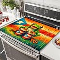 HOMETITUTE Puerto Rico Frog Stove Top Cover 28x20 Diatomite Protector Mat