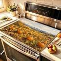 HOMETITUTE Pumpkin Farm Stove Cover 28x20 Diatomite Heat Resistant Mat
