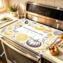 HOMETITUTE Pumpkin Thanksgiving 1 Placemats &amp; Stove Cover Set