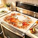 HOMETITUTE Pumpkin Thanksgiving 6 Placemats &amp; Stove Cover Set