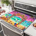 HOMETITUTE Summer Stove Top Cover 28x20 Surf Beach Aloha Heat Resistant