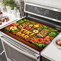 HOMETITUTE Summer Stove Top Cover 28x20 Tropical Island Mask Heat Resistant