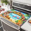 HOMETITUTE Summer Stove Top Cover 28x20 Aloha Tropical Beach Heat Resistant