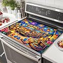 HOMETITUTE Summer Stove Top Cover 28x20 Tiki Bar Aloha Heat Resistant