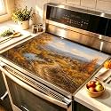 HOMETITUTE Wander Golden Fields Stove Cover 28x20 Diatomite Mat