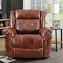 HomeTown Fabric Eclairs Single Seater Sofa (Tan)