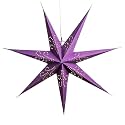Hometown Evolution, Inc. Fountain Purple Paper Star Lantern with 12 Foot Power Cord Included